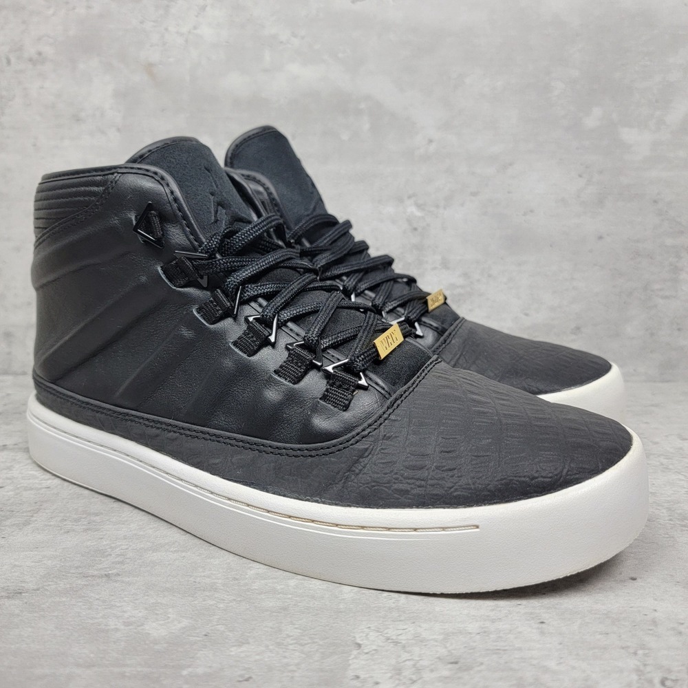 Nike Mens Size 9.5 Black Leather Sneakers Jordan Westbrook 0 Why Not